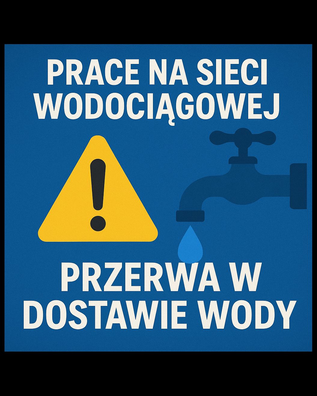 Przerwa w dostawie - Tarchały Wielkie ul. Nowy Świat
