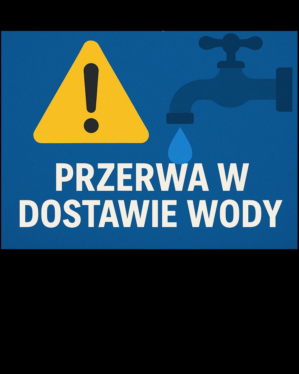 PRZERWA W DOSTAWIE WODY -  Odolanów ul. Kilińskiego